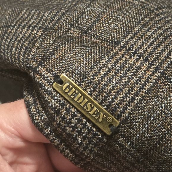 GENISEN Men's Classic 8 Panel Wool Blend Newsboy Snap Brim Collection Hat - Picture 5 of 5